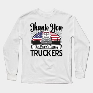 PEOPLES CONVOY TO DC IN THE USA WITH FLAG GIFTS Long Sleeve T-Shirt